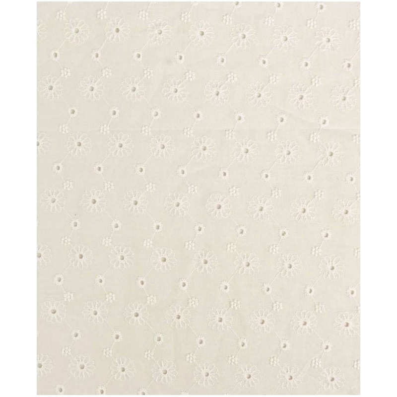 P69-5997-151 BATISTA BORDADA VENEZIA (02) 1.30 M.-100 GR/M2 - ALGODON 100% NATURAL Venta en piezas de 6.00 M