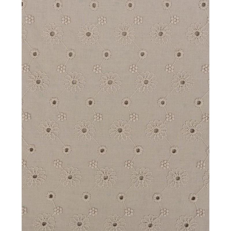 P69-5997-1853 BATISTA BORDADA VENEZIA (03) 1.30 M.-100 GR/M2 - ALGODON 100% BEIG Venta en piezas de 6.00 M