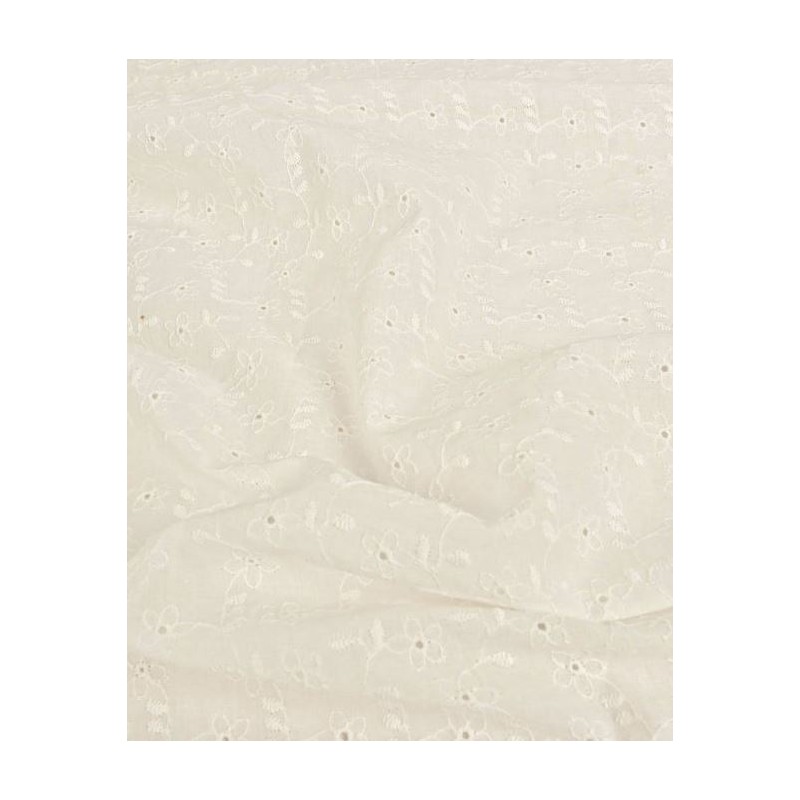 P69-5998-151 BATISTA BORDADA PALERMO (02) 1.30 M.-100 GR/M2 - ALGODON 100% NATURAL Venta en piezas de 6.00 M
