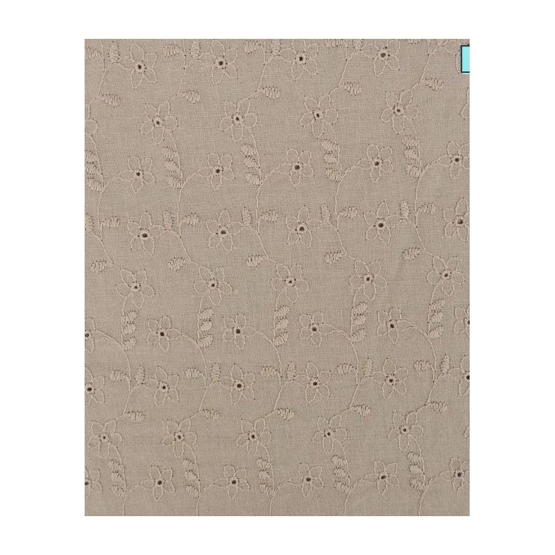 P69-5998-1853 BATISTA BORDADA PALERMO (03) 1.30 M.-100 GR/M2 - ALGODON 100% BEIG Venta en piezas de 6.00 M