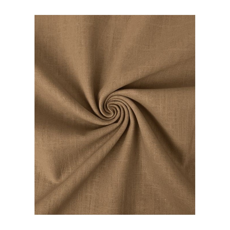 P69-6080-654 SEMIHILO RAMIA (05) 1.35 M. 240 GR/M2. ALGODON 70%-LINO 30% CAFE Venta en piezas de 12.00 M