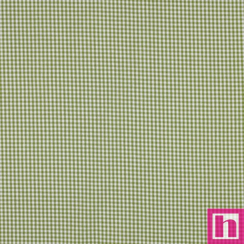 P94-3085-17 TEJIDO NORA (26) VICHY 2.70 MM. 1.45 M. - 110 GR/M2- ALGODON 100% VERDE Venta en piezas de 5.00 M