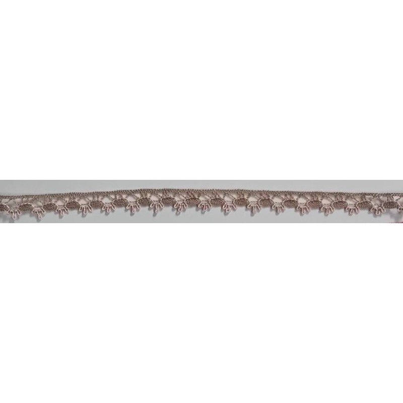 3480-GA PUNTILLA BOLILLO EROS ALGODON 79%-VISCOSA 21% CAMEL/ROSA Venta en piezas de 30.00 M