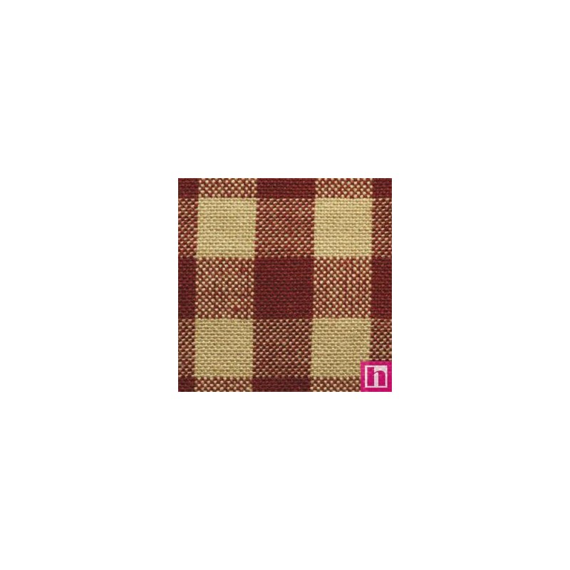 64709 PATCH. AMERICANO TRAMADO WILLSON (47) 110 CM. ALGODON 100% CAMEL/ROJO Venta en piezas de 7.00 M