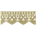 654719-100 PUNTILLA GUIPUR FANTASIA MAXWELL 60 MM. POLIESTER 100% DORADO Venta en piezas de 9.10 M