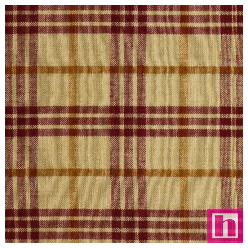 66110 PATCH. AMERICANO TRAMADO WILLSON (67) 110 CM. ALGODON 100% GRANATE/YEMA/OXIDO Venta en piezas de 7.00 M