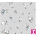 67048 DOBLE GASA ESTAMPADA THELMA (05) 135 CM. 128 GR/M2. ALGODON 100% GRIS Venta en piezas de 6.00 M