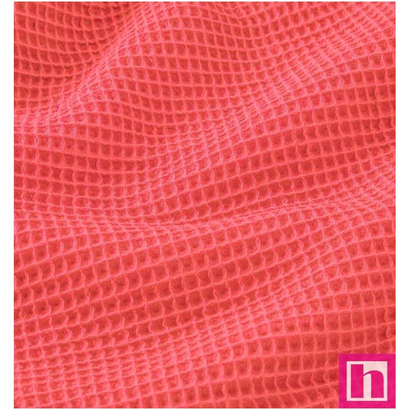 67214 NIDO DE ABEJA CARLO (05) 150 CM. 230 GR/M2. ALGODON 100% CORAL Venta en piezas de 7.00 M