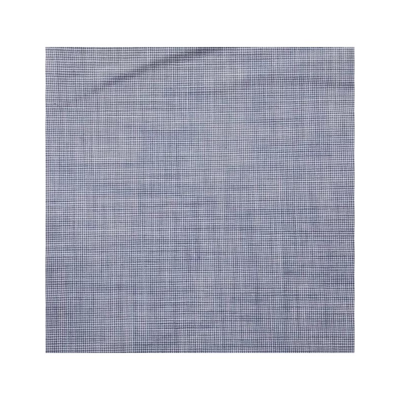 67811 TEJIDO TRAMADO TREVISO (09) 1.50 M. 110 GR/M2. ALGODON 100% BLANCO/AZUL Venta en piezas de 6.00 M