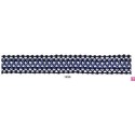 902074-1020 GALON FANTASIA UMAX 25 MM. POLIESTER 100% MARINO/PLATA Venta en piezas de 18.00 M