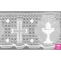 9307-0 PUNTILLA BOLILLO NERON 130 MM. ALGODON 100% BLANCO Venta en piezas de 25.00 M
