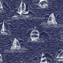 P17-MAS11102-B PATCH. AMERICANO REGATTA DAYS (10) 110 CM. ALGODON 100% MARINO Venta en piezas de 7.00 M