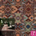 P94-3557-001 TEJIDO GOBELINO BOHEMIO (01) 150 CM. 320 GR/M2. POLIESTER 80%-ALGODON 20% MULTI Venta en piezas de 6.00 M