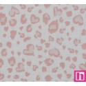 P94-4151-001 DOBLE GASA ESTAMPADA VALESKA (01) 135 CM. 125 GR/M2. ALGODON 100% BLANCO/ROSA Venta en piezas de 6.00 M