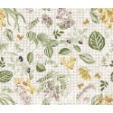 68008 LONETA ESTAMPADA ANTIMANCHAS BRUJAS (01) 1.55 M. 240 GR/M2 - POLIESTER 100% BLANCO/VERDE Venta en piezas de 10.00 M