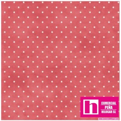 P0017-MAS609-P6 PATCH. AMERICANO BEAUTIFUL BASICS-CLASSIC DOT (21) 110 CM. ALGODON 100% FUCSIA/BLANCO Venta en piezas de 7.00 M