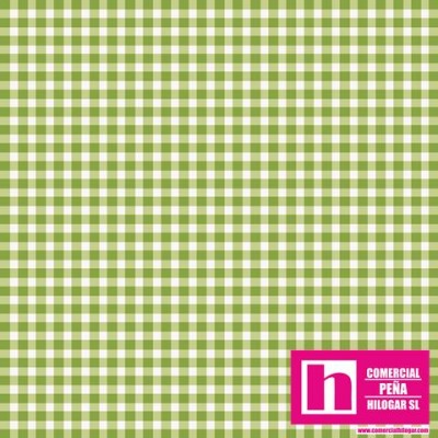 P0017-MAS610-GG3 PATCH. AMERICANO BEAUTIFUL BASICS-CLASSIC CHECK (61) 110 CM. ALGODON 100% CESPED/BLANCO Venta en piezas de 7.00