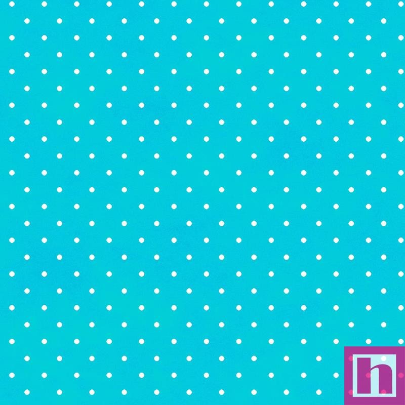 P0017-MAS609-Q3 PATCH. AMERICANO BEAUTIFUL BASICS (044) CLASSIC DOT-110 CM. ALGODON 100% TURQUESA Venta en piezas de 4.55 M