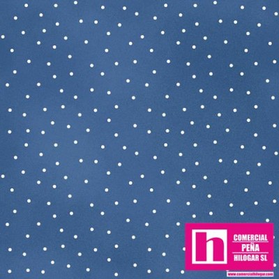 P0017-MAS8119-B4 PATCH. AMERICANO BEAUTIFUL BASICS-SCATTERED DOT (108) 110 CM. ALGODON 100% AZUL/BLANCO Venta en piezas de 7.00 