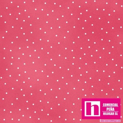 P0017-MAS8119-P2 PATCH. AMERICANO BEAUTIFUL BASICS-SCATTERED DOT (114) 110 CM. ALGODON 100% FUCSIA/BLANCO Venta en piezas de 7.0