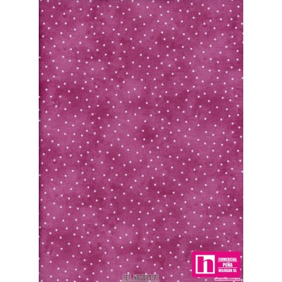 P0017-MAS8119-PE PATCH. AMERICANO BEAUTIFUL BASICS-SCATTERED DOT (115) 110 CM. ALGODON 100% MAGENTA/BLANCO Venta en piezas de 7.