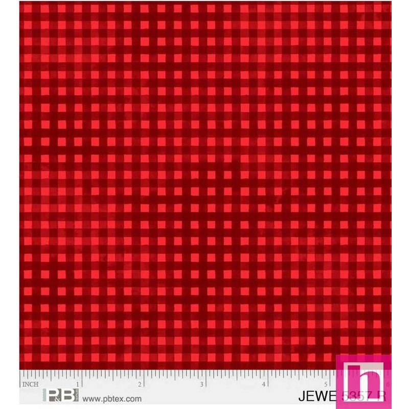 P121-JEWE5357-R PATCH. AMERICANO JEWEL (02) 110 CM. ALGODON 100% ROJO Venta en piezas de 4.50 M