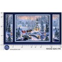 P121-NNOE6243PA PATCH. AMERICANO NATURES NOEL (01) PANEL 60X110 CM. ALGODON 100% AZUL Venta en piezas de 4.55 M