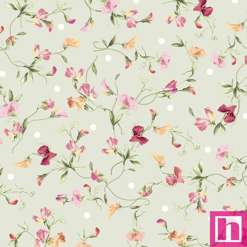 P121-PHIL6534LTSAGE PATCH. AMERICANO PEONY HILL (09) 110 CM. ALGODON 100% VERDE Venta en piezas de 7.00 M
