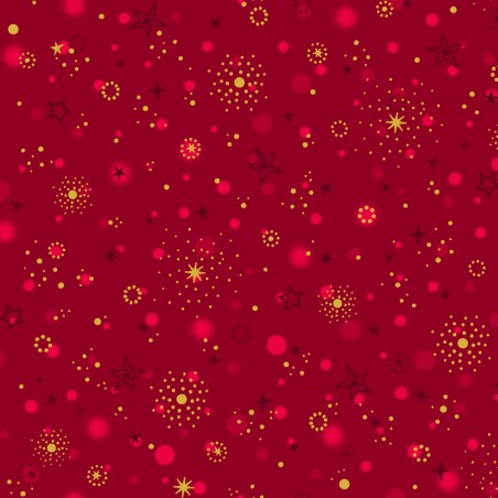 P121-TTRE6323R PATCH. AMERICANO TURNOWSKY TREASURES (03) 110 CM. ALGODON 100% ROJO Venta en piezas de 7.00 M
