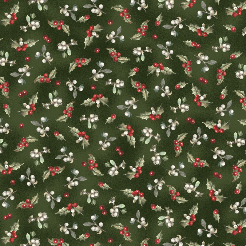 P121-WISO6232G PATCH. AMERICANO WINTER SONG (05) 110 CM. ALGODON 100% VERDE Venta en piezas de 7.00 M