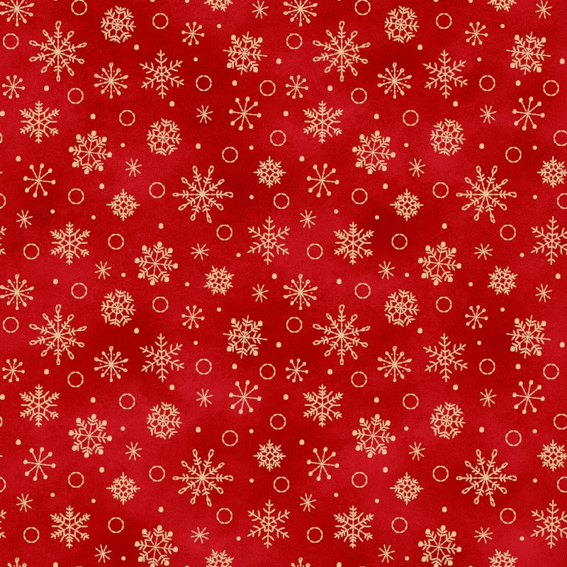 P17-MAS11096-R PATCH. AMERICANO CHRISTMASTIME (13) 110 CM. ALGODON 100% ROJO Venta en piezas de 7.00 M