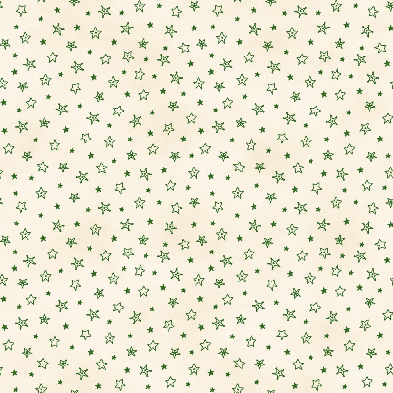 P17-MAS11098-EG PATCH. AMERICANO CHRISTMASTIME (04) 110 CM. ALGODON 100% CREMA/VERDE Venta en piezas de 7.00 M