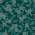 P17-MAS11172-G PATCH. AMERICANO HOLIDAY STITCHES (05) 110 CM. ALGODON 100% VERDE Venta en piezas de 7.00 M
