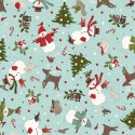 P17-MASF11162-Q PATCH. AMERICANO SNOWTOP MOUNTAIN FLANNEL (09) 110 CM. FRANELA ALGODON 100% MENTA Venta en piezas de 5.50 M