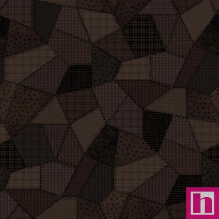 P17-MASF11310-JA PATCH. AMERICANO PATCHWORK WOOLIES (05) 110 CM. ALGODON 100% MARRON Venta en piezas de 6.90 M
