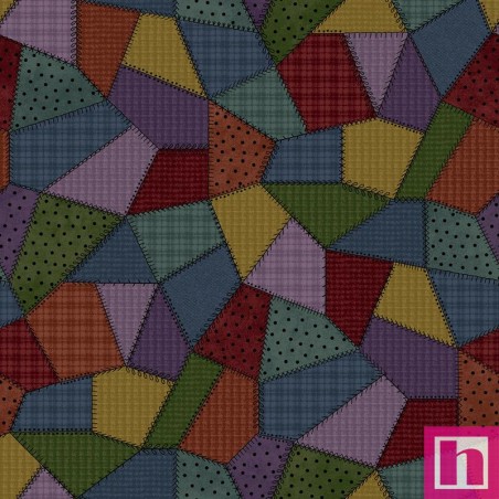P17-MASF11310-Z PATCH. AMERICANO PATCHWORK WOOLIES (01) 110 CM. ALGODON 100% MULTI Venta en piezas de 6.90 M