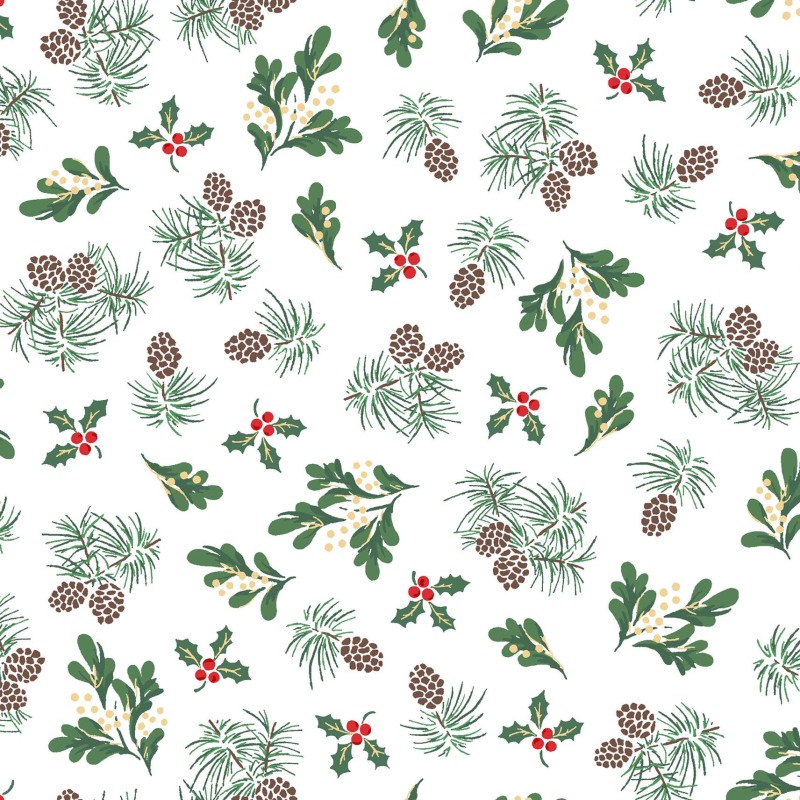 P17-MASM11110-WZ PATCH. AMERICANO MERRY MIX (01) 110 CM. ALGODON 100% BLANCO/DORADO METALLIC Venta en piezas de 7.00 M