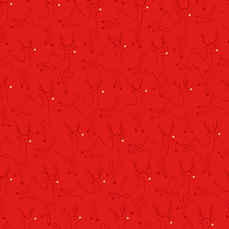 P17-MASM11112-R PATCH. AMERICANO MERRY MIX (07) 110 CM. ALGODON 100% ROJO/DORADO METALLIC Venta en piezas de 7.00 M