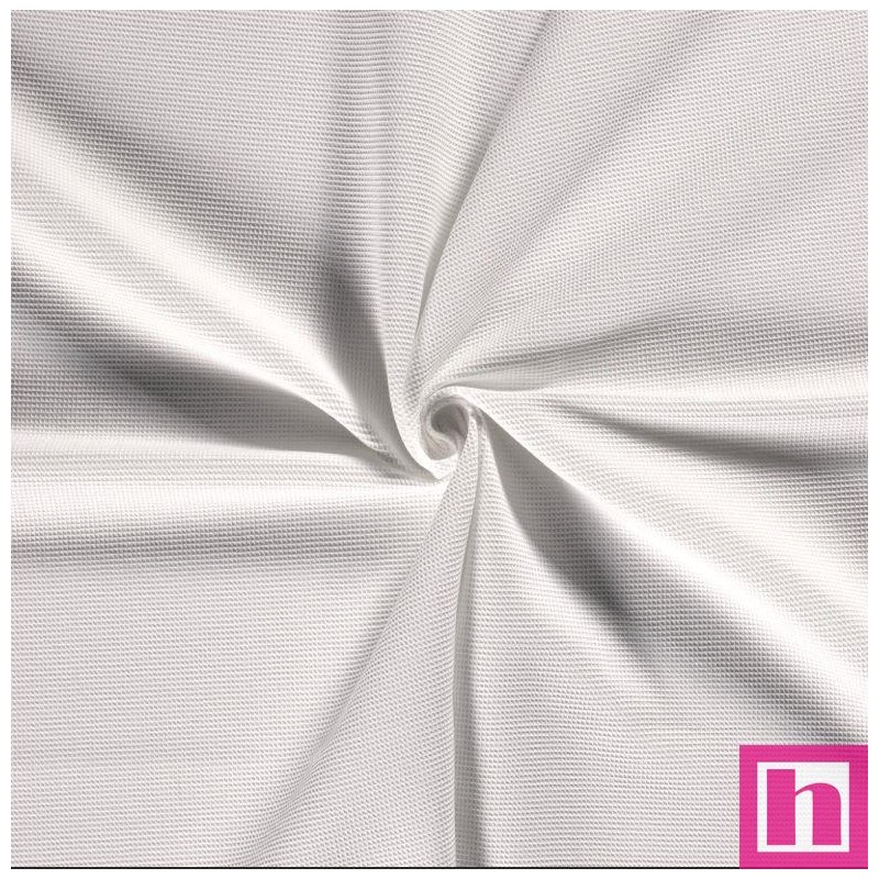 P75-2904-50 NIDO DE ABEJA MINI YAEL (01) 150 CM. 235 GR/M2. ALGODON 100% BLANCO Venta en piezas de 6.00 M