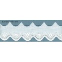 11053-000 BORDADO BATISTA ONKATE POLIESTER 60%-ALGODON 40% BLANCO Venta en piezas de 13.80 M