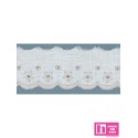11804-29 TIRA BORDADA ANAROSSA 25 MM. POL.60%-ALGODON 40% BLANCO/GRIS Venta en piezas de 13.80 M
