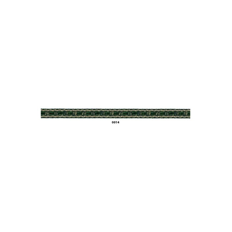 129828-14 GALON TERCIOPELO NANDINI 10 MM. PA+PET+METALLIC VERDE Venta en piezas de 20.00 M