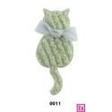 131216-11 APLICACION INFANTIL CELSA-GATITO 50X60 MM. POLIESTER/ALGODON VERDE Venta en piezas de 5.00 U