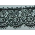 142106-02 PUNTILLA GUIPUR MEENA 90 MM. POLIESTER 100% NEGRO Venta en piezas de 19.00 M