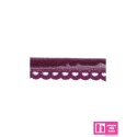 145383-33 REMATE BOLILLO TERCIOPELO RUA 17 MM. ALGODON 70%-POL.30% BERENJENA Venta en piezas de 25.00 M