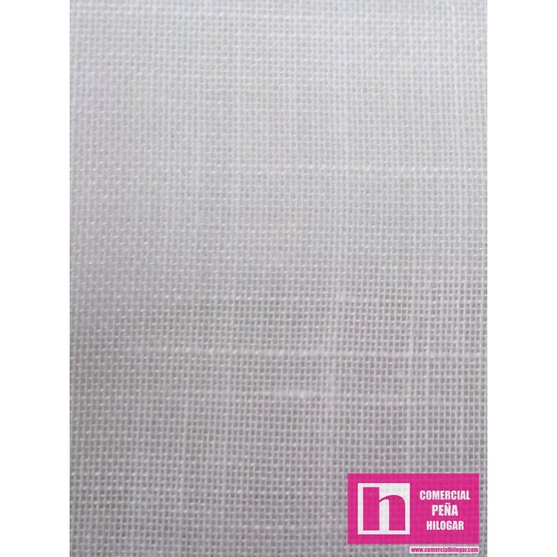 20163 JAZMIN LISO (01) 3.00 M - 150 GR/M2 - POLIESTER 70%-LINO 30% BLANCO Venta en piezas de 30.00 M