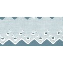 24279-000 BORDADO BATISTA ANTIA POLIESTER 60%-ALGODON 40% BLANCO Venta en piezas de 13.80 M