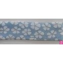 3311-18-02 BIES PERFILADO EILEN-FLOR 18 MM. POLIESTER 70%-ALGODON 30% CELESTE Venta en piezas de 25.00 M