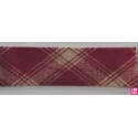 3314-18-01 BIES PERFILADO DIOGO-VICHY 18 MM. POLIESTER 70%-ALGODON 30% GRANATE Venta en piezas de 25.00 M