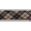 3315-18-03 BIES PERFILADO DIOGO-VICHY 18 MM. POLIESTER 70%-ALGODON 30% CHOCOLATE Venta en piezas de 25.00 M
